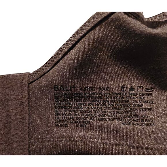 Bali Women's 42DDD Brown Underwire Bra With Lace Detail - Picture 4 of 8